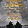 Zamkowe Spotkania z Historią: prelekcja Leszka Kołakowskiego