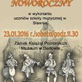 Koncert noworoczny w wykonaniu uczniów szkoły muzycznej w Sławnie