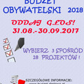 TUTAJ MOŻESZ ZAGŁOSOWAĆ - BUDŻET OBYWATELSKI  2018
