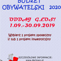 GŁOSOWANIE - BUDŻET OBYWATELSKI MIASTA DARŁOWO 2020   